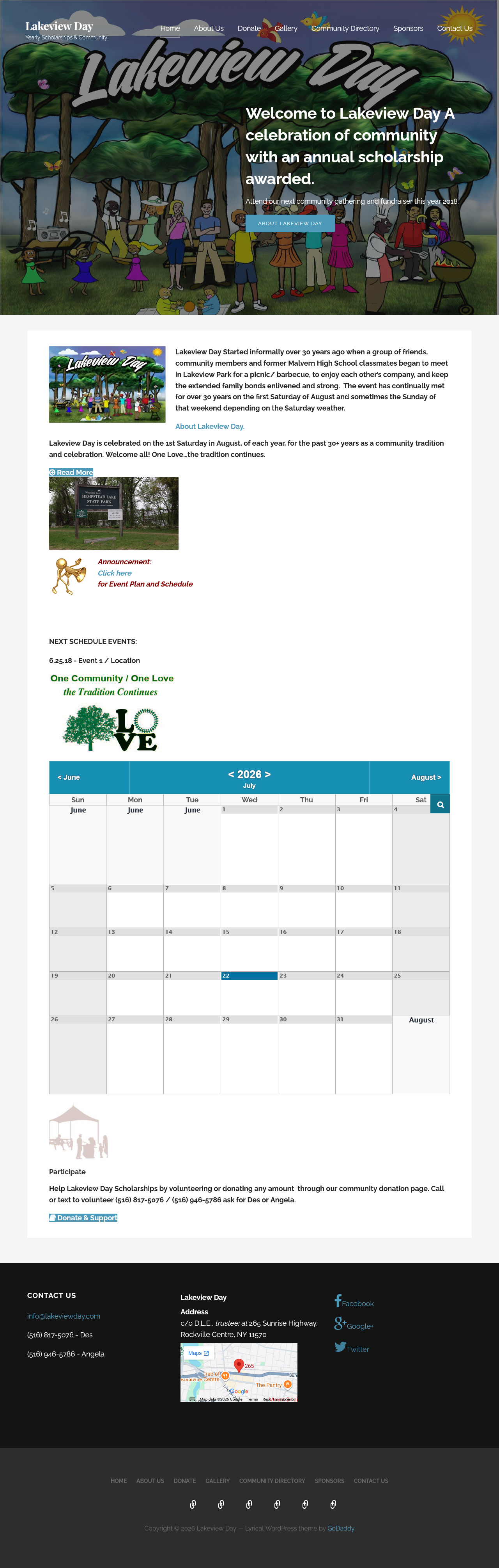 Lakeview Day Scholarship screenshot