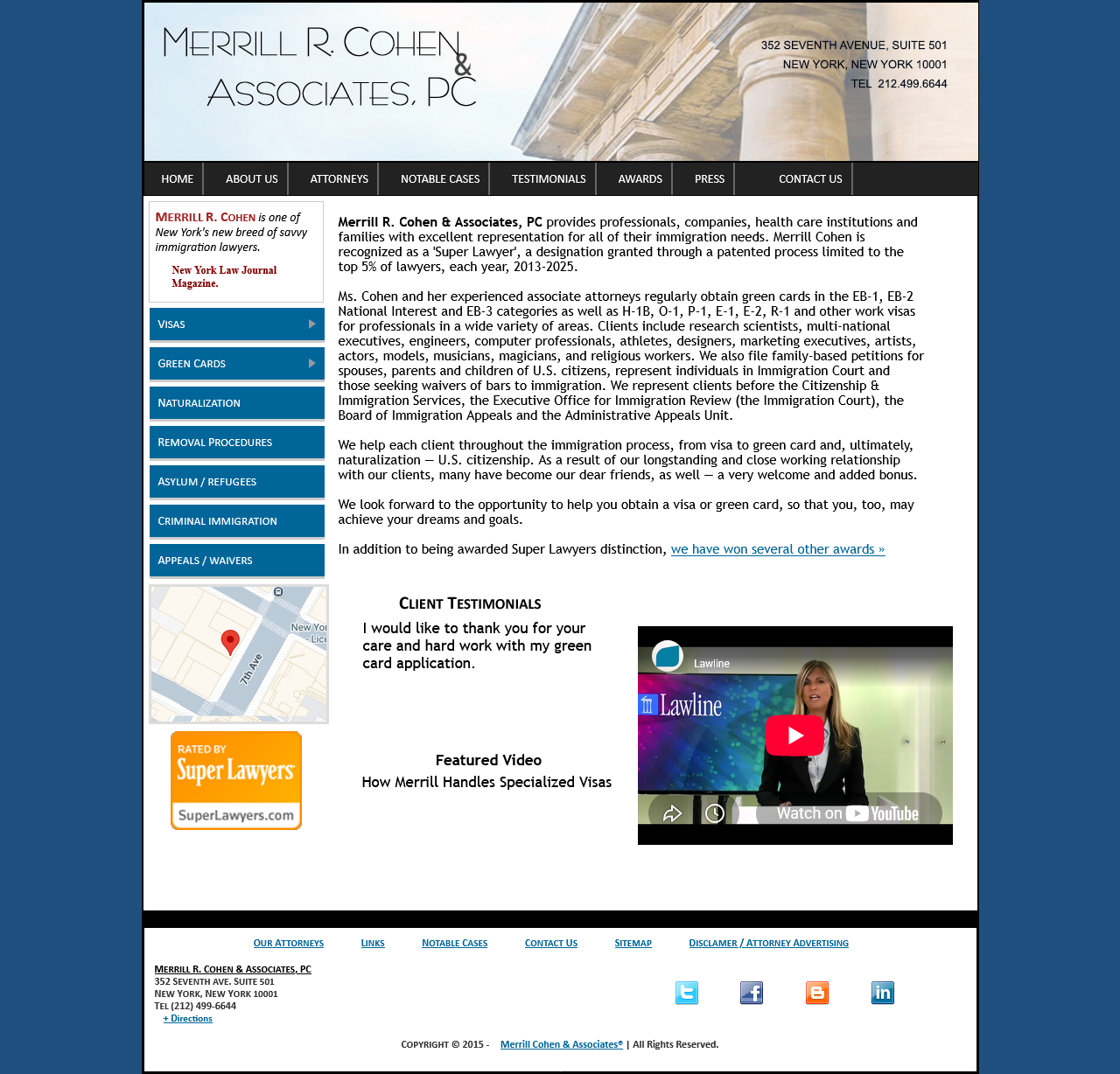 Merrill R. Cohen & Associates, PC screenshot