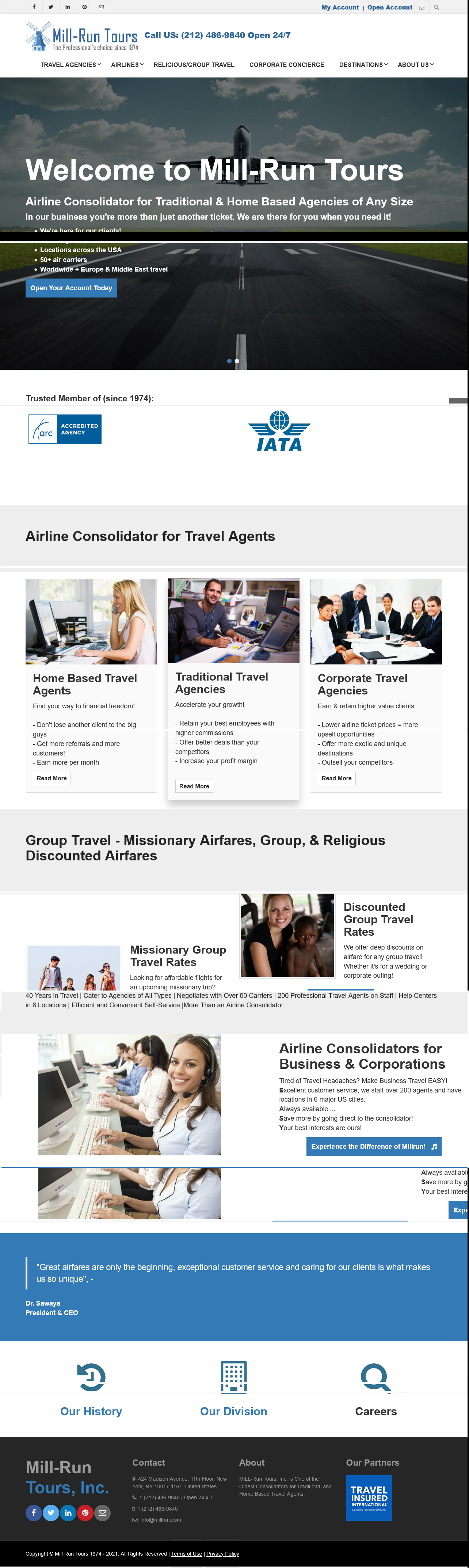 Millrun | Airline Consolidator for Travel Agents screenshot