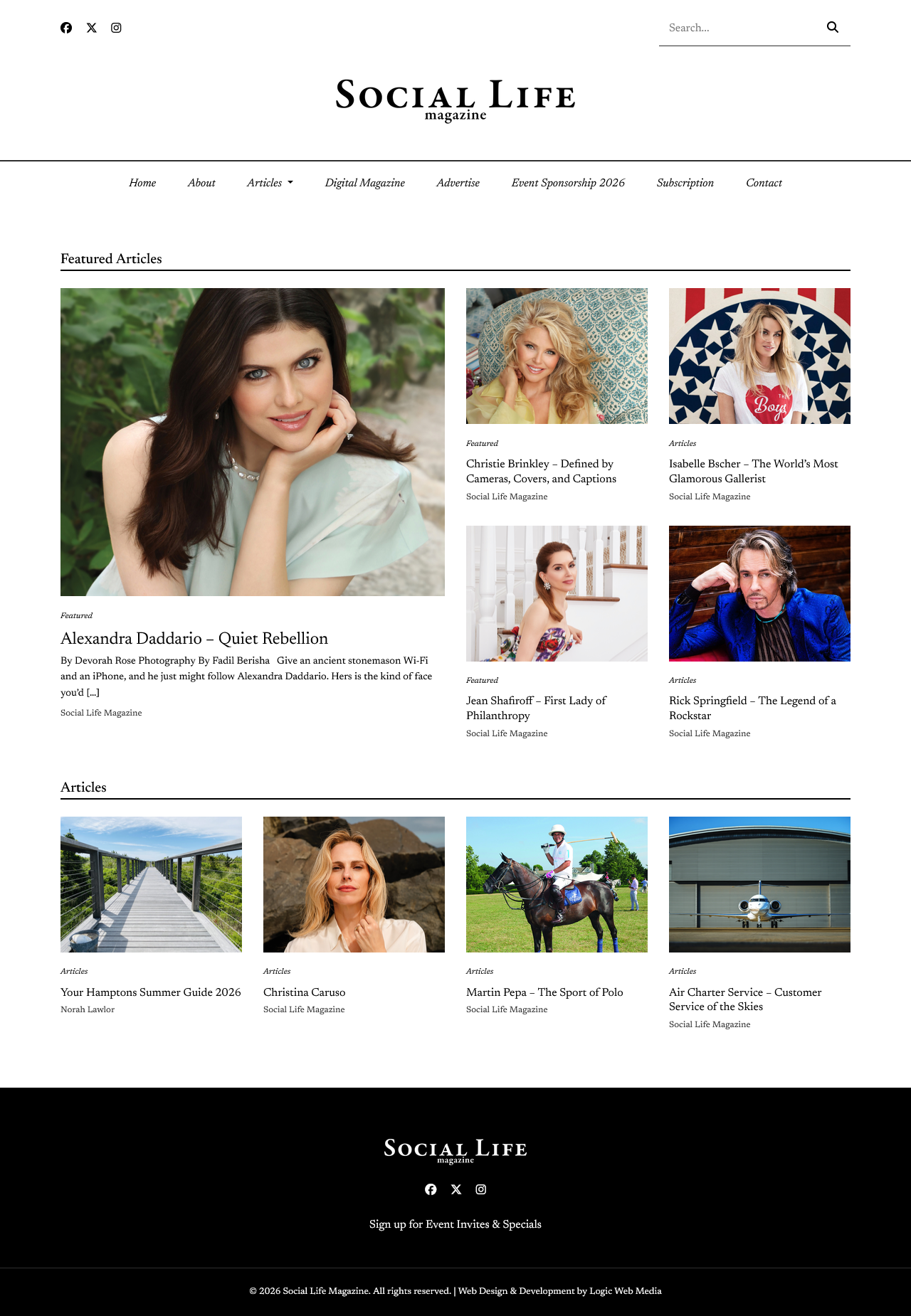 Social Life Magazine: The Premier Luxury Publication for the Hamptons screenshot